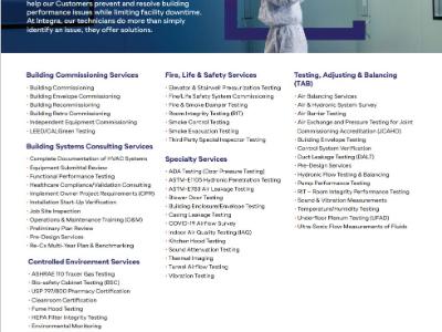 MTI now an Integra Company offers more services!